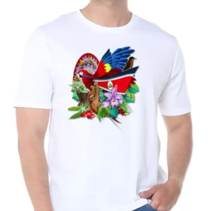 Camiseta Ecológica Venado loro y bandera