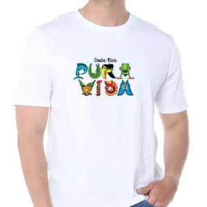 Camiseta Ecológica Pura Vida Animalitos